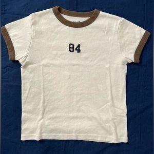 Brandy Melville Cream/Brown Top